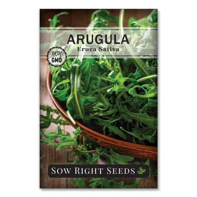 spicy arugula greens seed packet