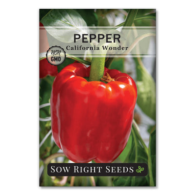 large blocky tender thick sweet bell california wonder pepper seeds for sale
