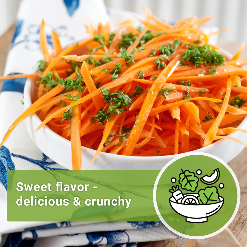 Shaved carrots in the kitchen sweet flavor delicious and crunchy