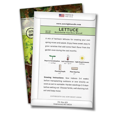 how to grow the best heirloom garden blend lettuce plants