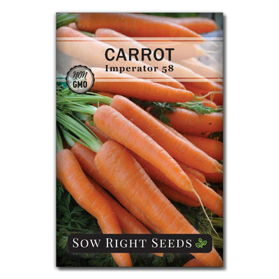 thin skin vegetable imperator 58 carrot seeds for sale