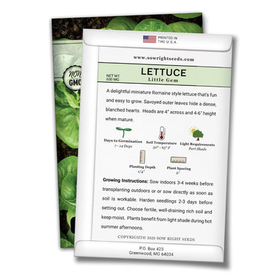 how to grow the best little gem lettuce plants