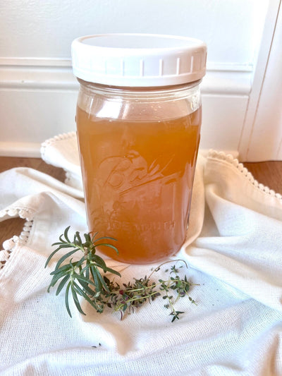 Fresh Herb Bone Broth Recipe for the Instant Pot