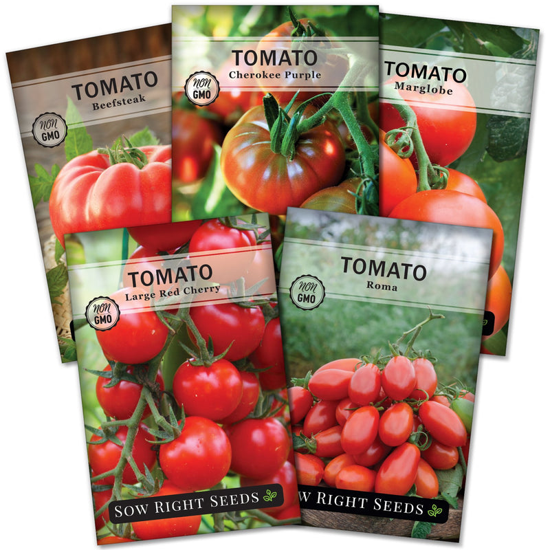 classic tomato collection containing 5 varieties of tasty tomato seeds for sale