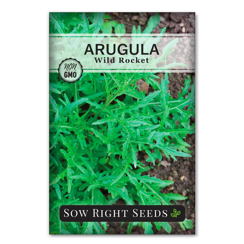 wild rocket arugula seed packet vegetables sow right seeds