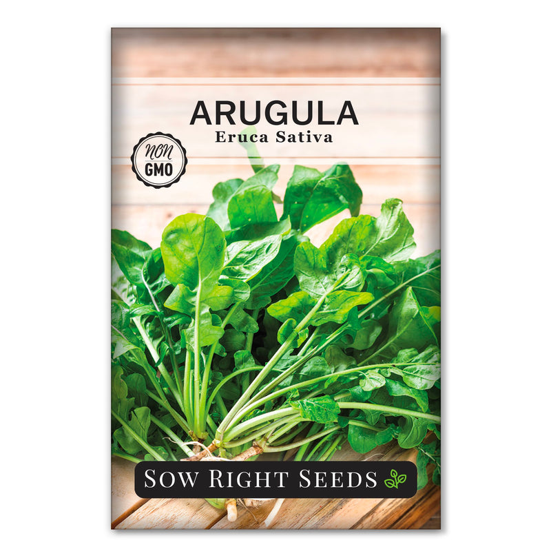 arugula seed packet vegetables sow right seeds