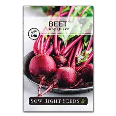 ruby queen beet seed packet vegetables sow right seeds