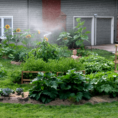 Bountiful family home garden