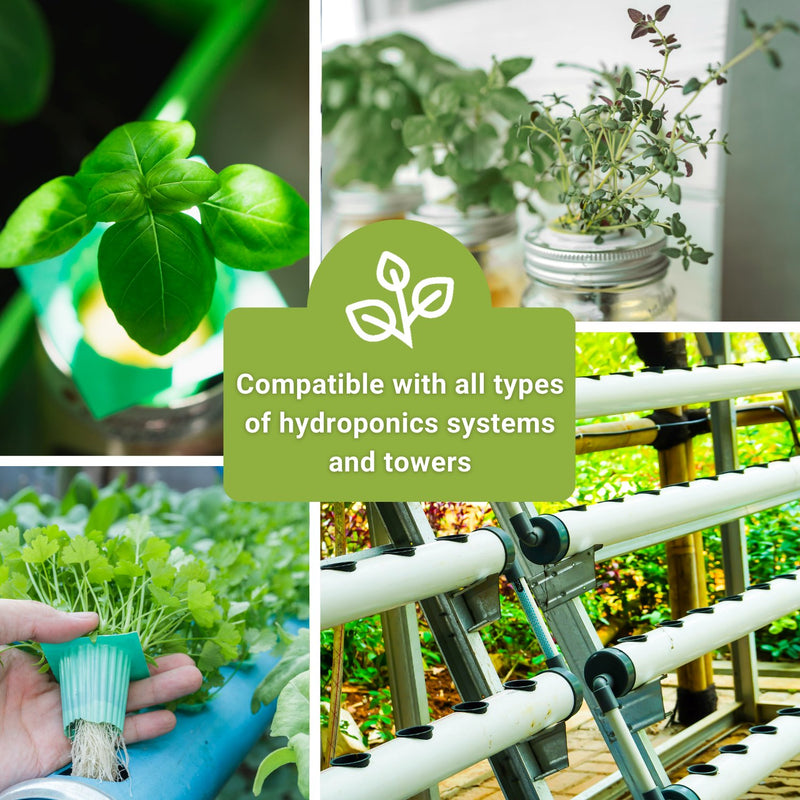 hydroponic herb seed collection collage compatible with all types of hydroponics systems and towers