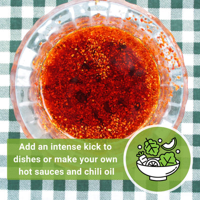 ghost pepper seeds add an intense kick to dishes or make your own hot sauces and chili oil