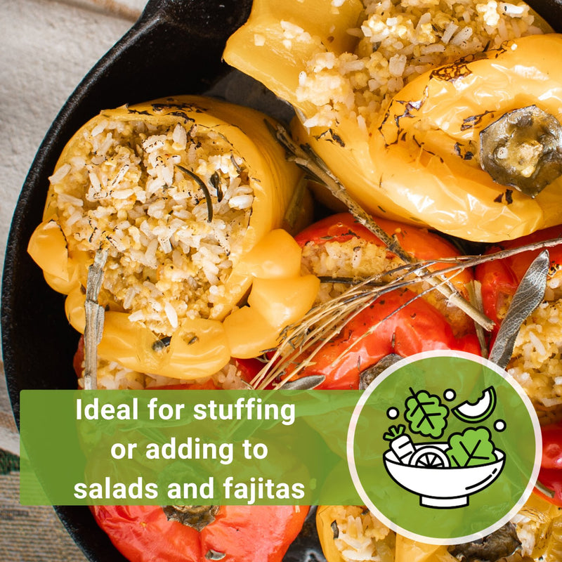 white cloud pepper seeds ideal for stuffing or adding to salads and fajitas