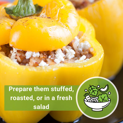 sunbright pepper prepare them stuffed, roasted or in a fresh salad