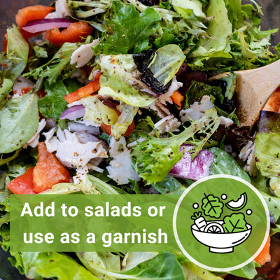 upland cress add to salads or use as a garnish