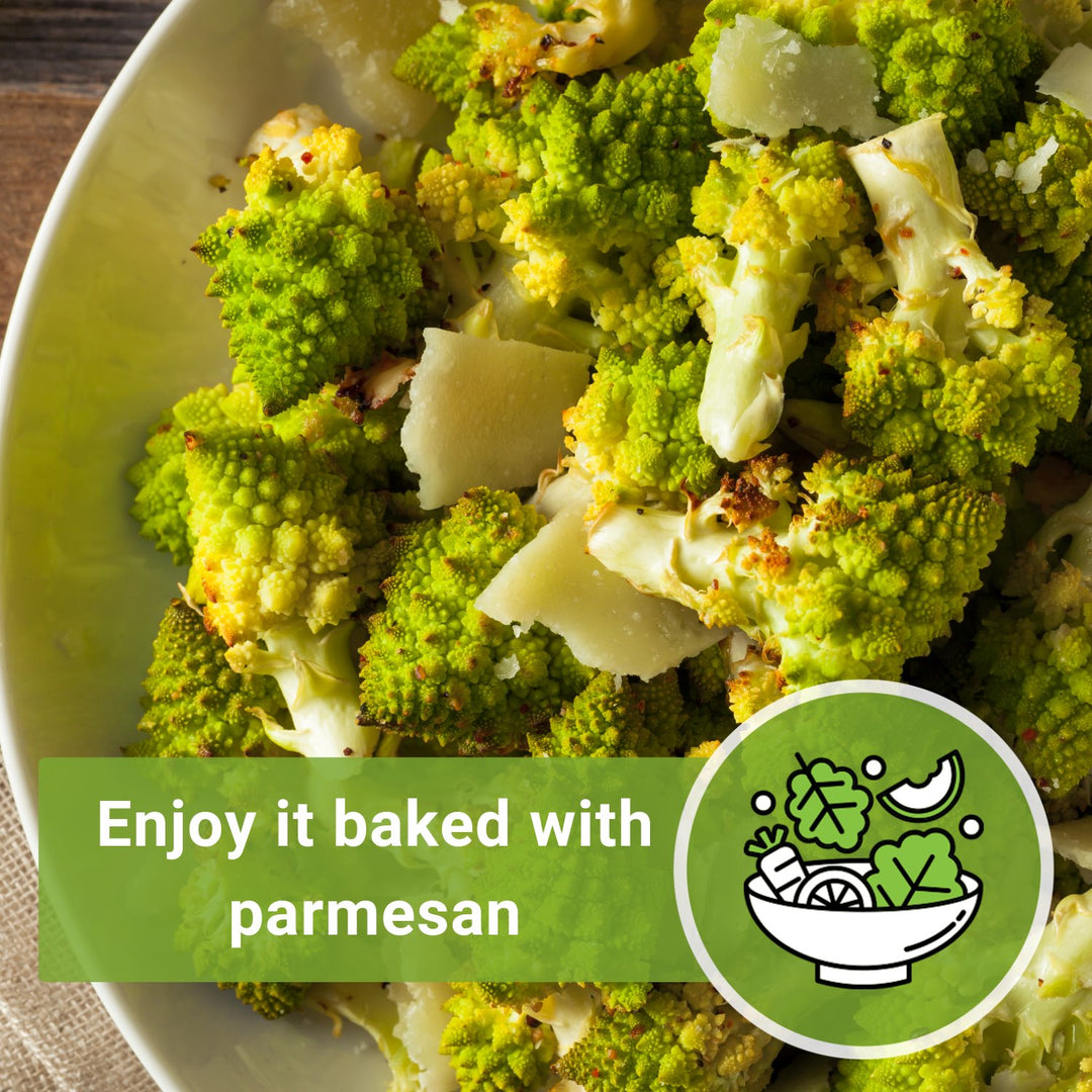 roasted broccoli and cauliflower florets