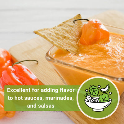 habanero orange pepper seeds excellent for adding flavor to hot sauces marinades and salsas