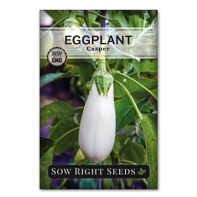 white casper long eggplant seeds for sale