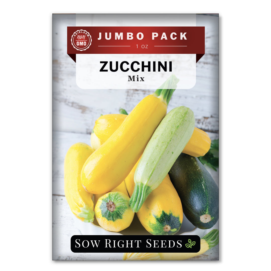 Mixed Zucchini Seeds for Planting | Grow a Garden Surprise – Sow