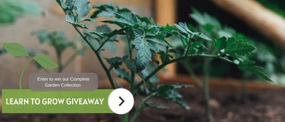 Enter learn to grow giveaway page header