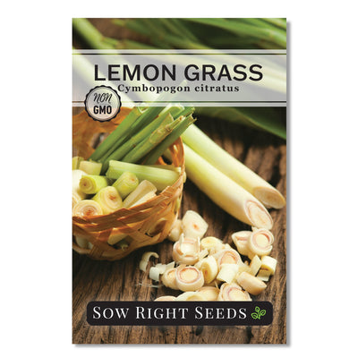 west indian lemon grass seed packet herbs sow right seeds