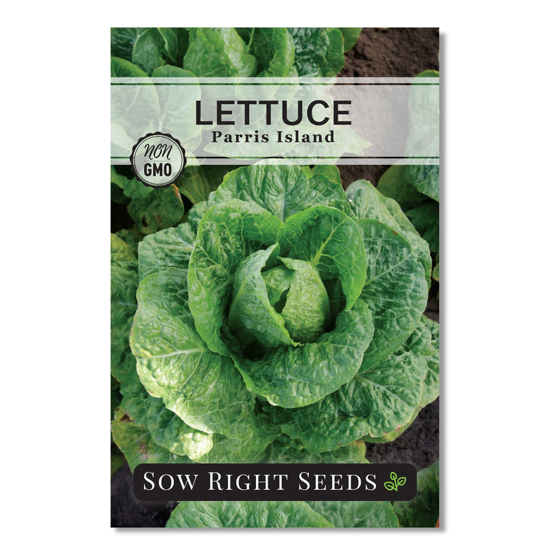 parris island lettuce seed packet vegetables sow right seeds