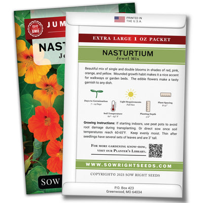 Bulk Nasturtium Jewel Mix 1 Ounce Seeds
