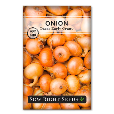 texas early grano onion seed packet vegetables sow right seeds