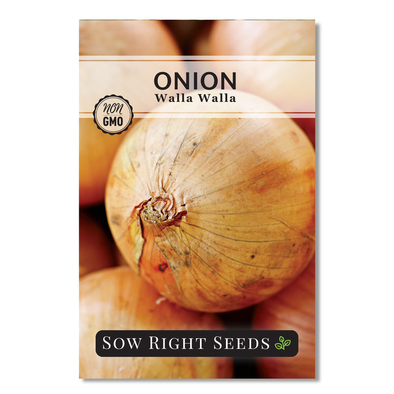 walla walla onion seed packet vegetables sow right seeds