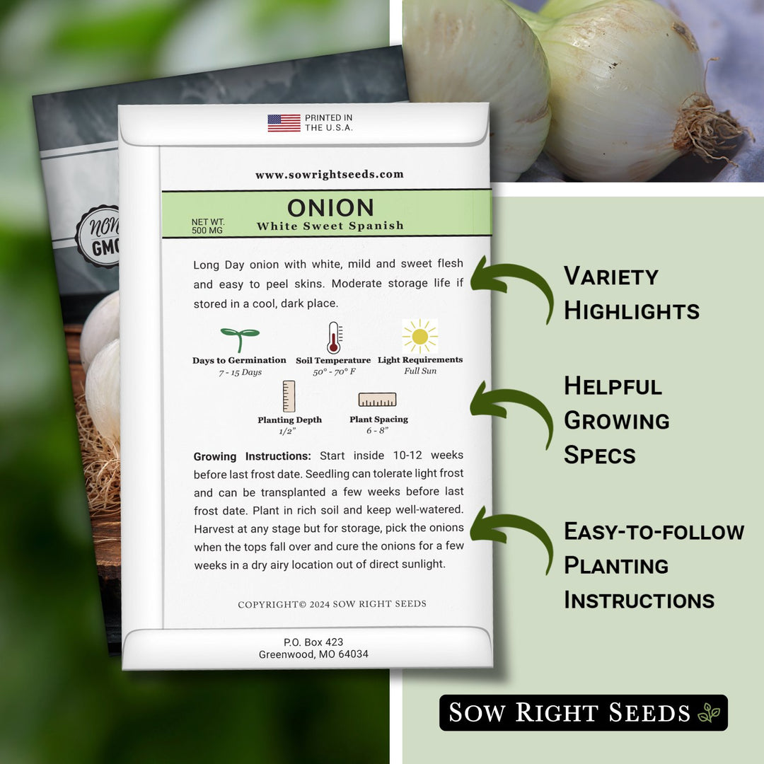 onion seeds planting instructions White Sweet Spanish Onion Seeds