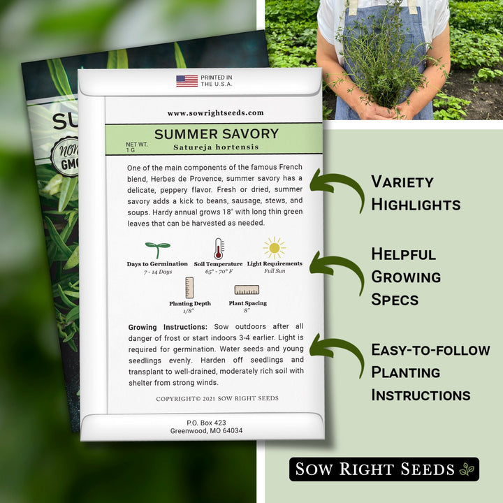seeds for summer planting Summer Savory Seeds for Planting