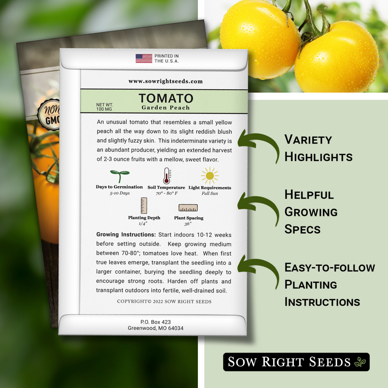 peach seed planting instructions Garden Peach Tomato Seeds for Planting