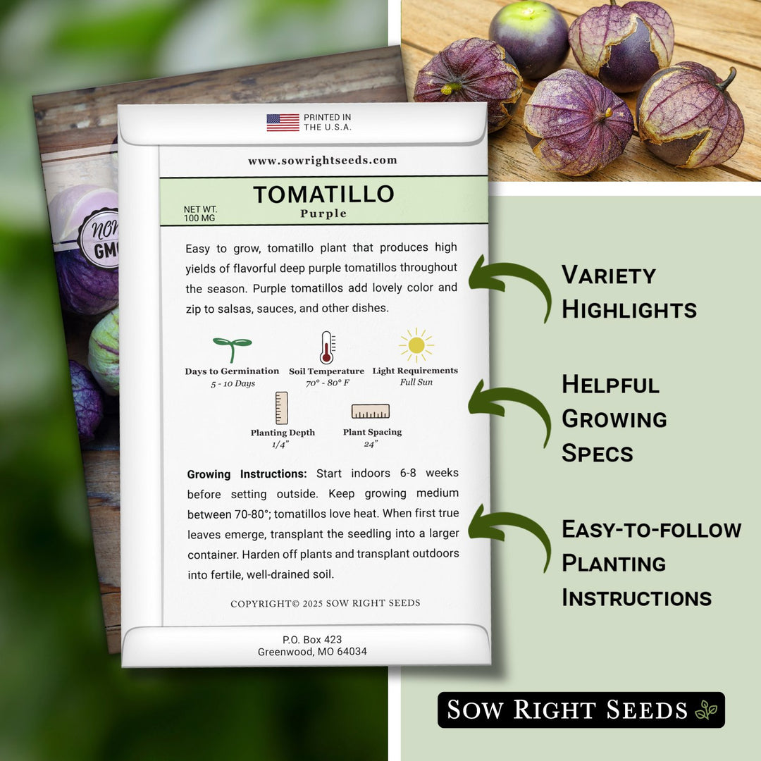 planting tomatillo seeds Purple Tomatillo – Sow Right Seeds
