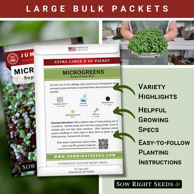 Bulk Superfood Microgreens Mix 1 Ounce Seeds
