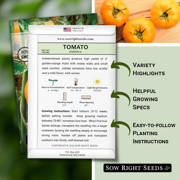 the best time to plant tomato seeds Jubilee Tomato Seeds for Planting