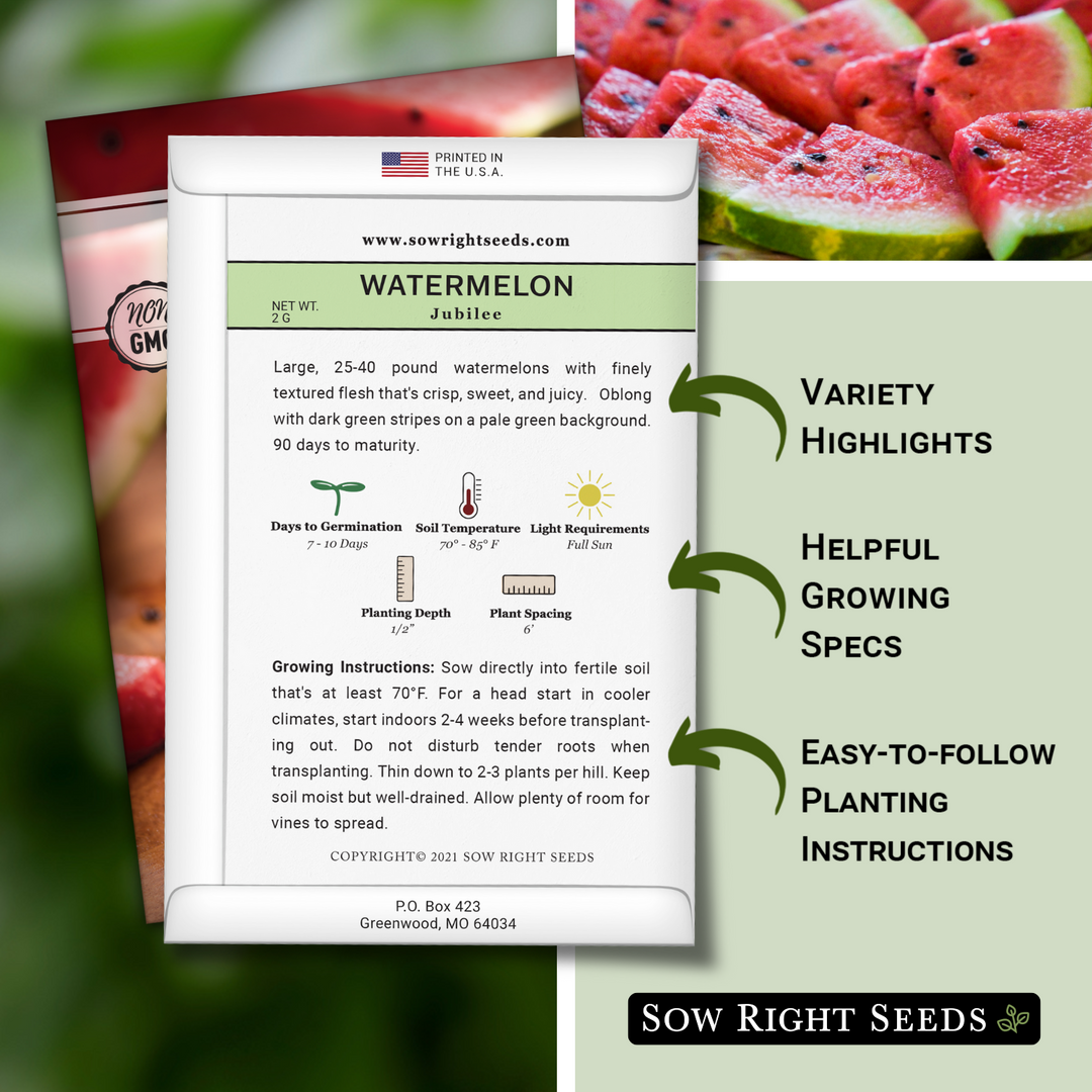 Jubilee Watermelon Seeds for Planting | Delicious Summer Treat – Sow Right  Seeds, image size:1080x1080