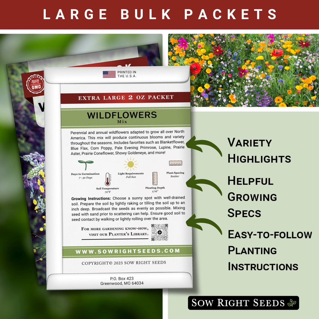 wildflower seed packets bulk Bulk Perennial Wildflower Seeds