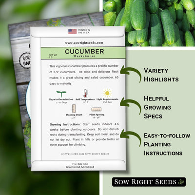 Marketmore Cucumber Seeds