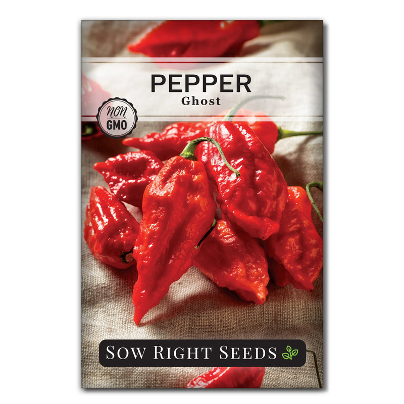 ghost pepper seed packet vegetables sow right seeds