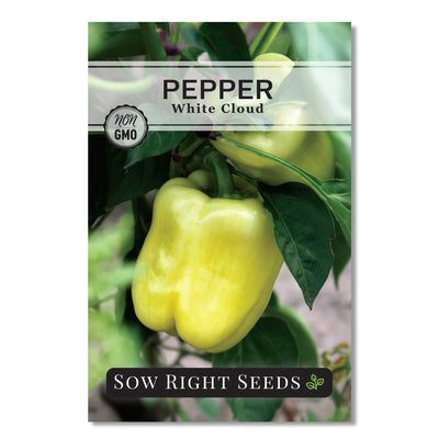 white cloud pepper seed packet vegetables sow right seeds