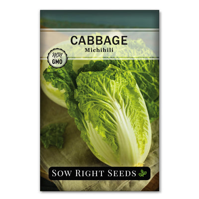 michihili napa cabbage seed packet vegetable sow right seeds