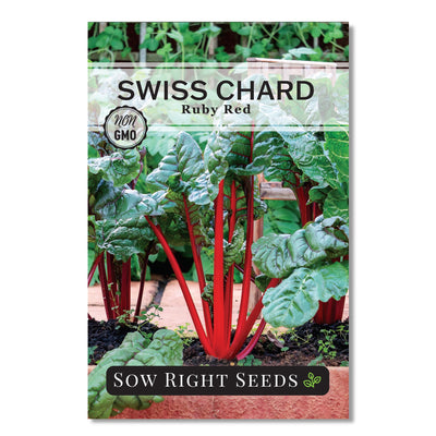 ruby red swiss chard seed packet vegetables sow right seeds