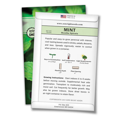 Mint and Peppermint Seed Collection