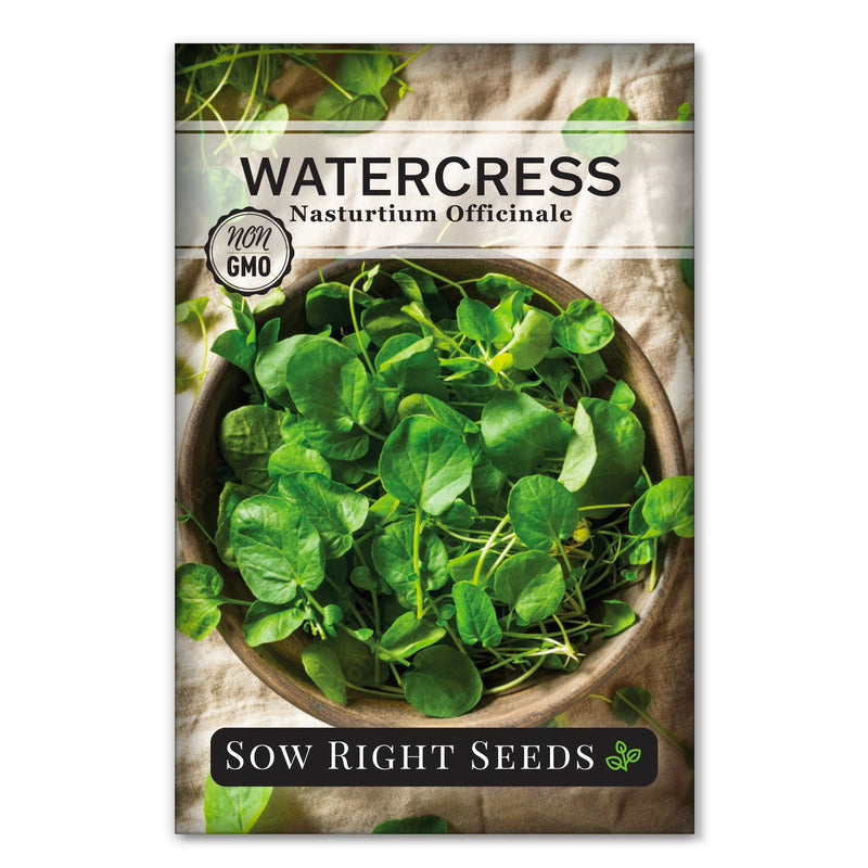 watercress seed packet vegetables sow right seeds