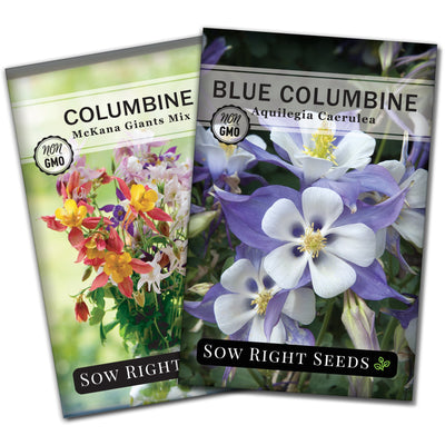 columbine seed packet collection with 2 varieties for sale