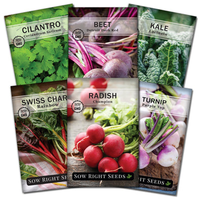 fall crop seed packet collection with 6 varieties for sale
