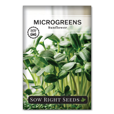 microgreen sunflower seed packet