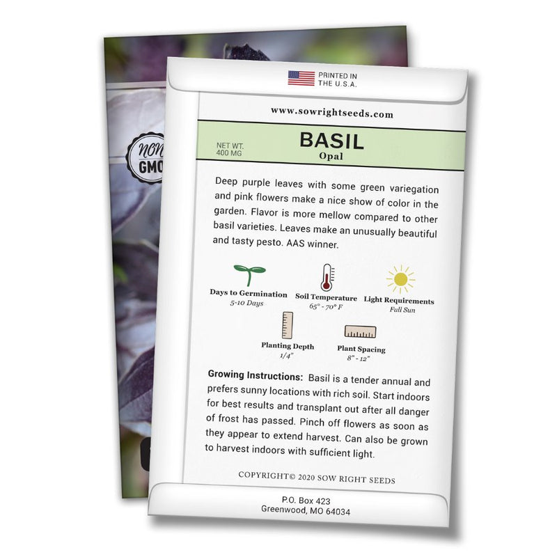 how to grow the best opal basil plants