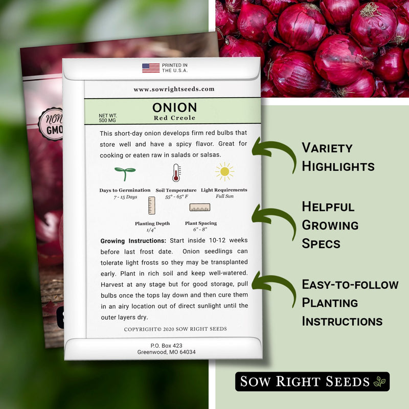 onion seeds planting instructions Red Creole Onion Seeds for Planting
