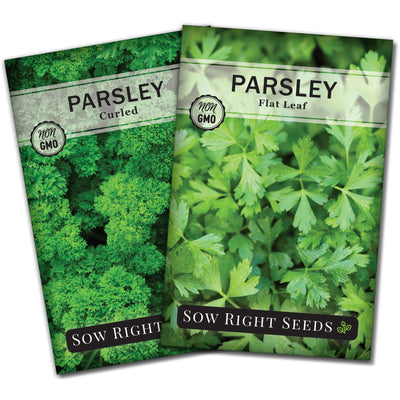 parsley seed packet collection with 2 varieties for sale