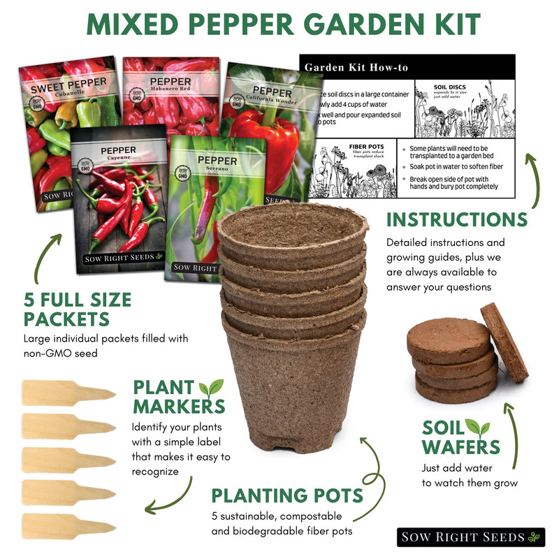 pepper growing materials to start your own hot and sweet peppers indoors