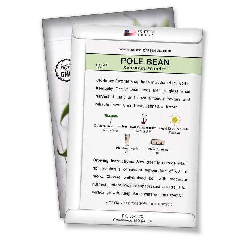 how to grow the best kentucky wonder pole bean plants